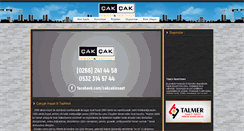 Desktop Screenshot of cakcakinsaat.com